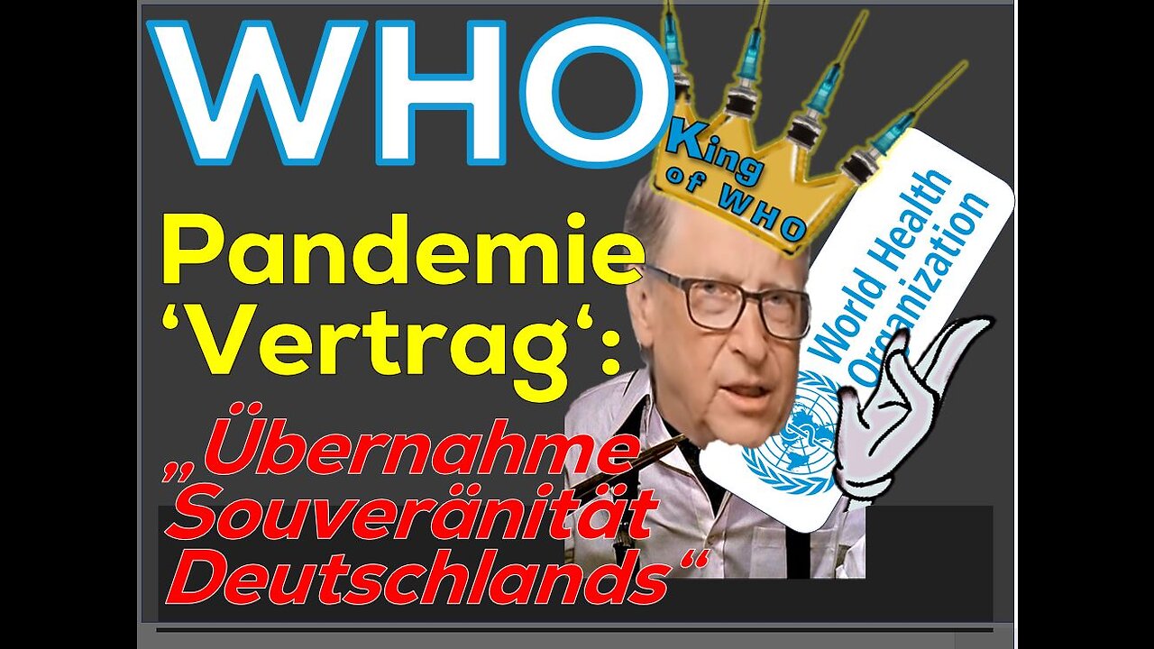 DIKTATUR-GEFAHR: Pandemie Generalvertrag der (WHO) World Health Organization