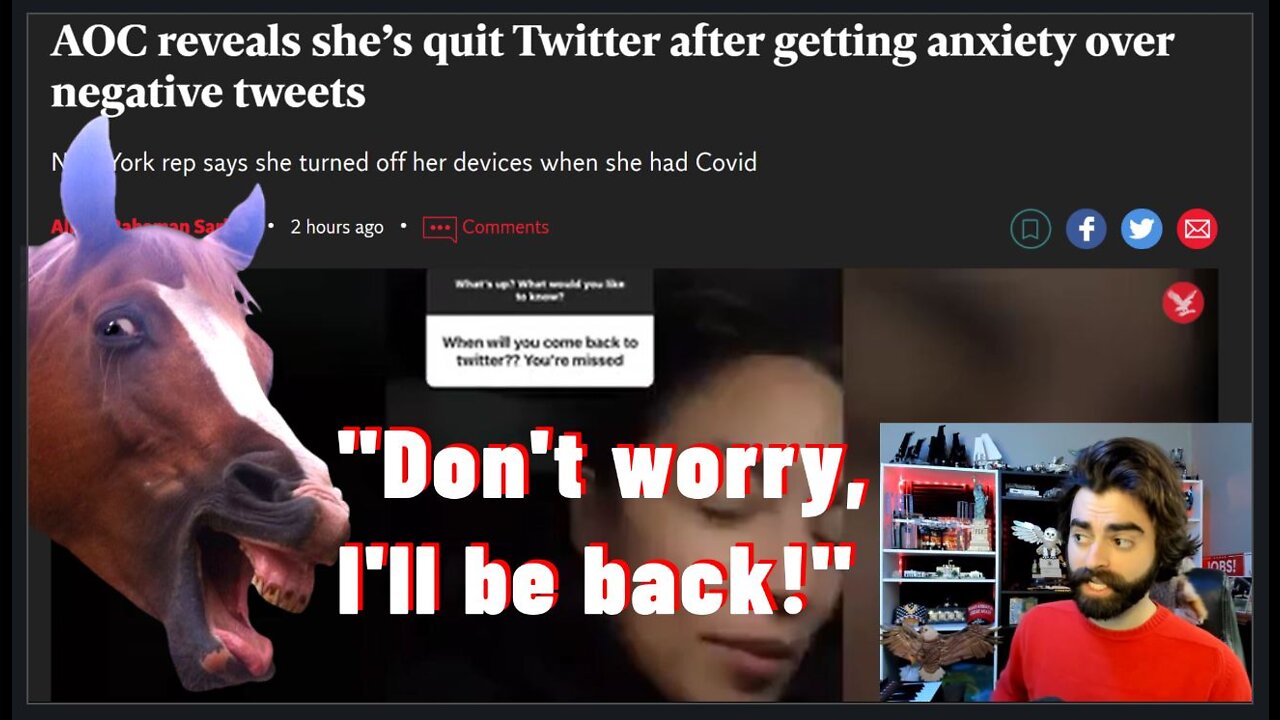 AOC HAS QUIT TWITTER! Congresswoman Couldn't Open App Without Hurt Feelings