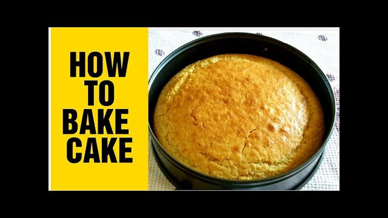 How to bake a vanilla cake |Homemade Cake Recipe| How to make a cake | Bake With Me