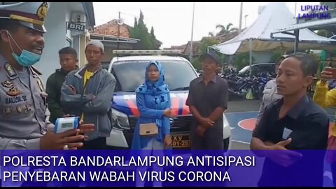 POLRESTA BANDARLAMPUNG ANTISIPASI PENYEBARAN WABAH VIRUS CORONA