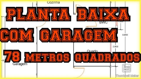 planta baixa 78 metros quadrados com garagem 3 quartos