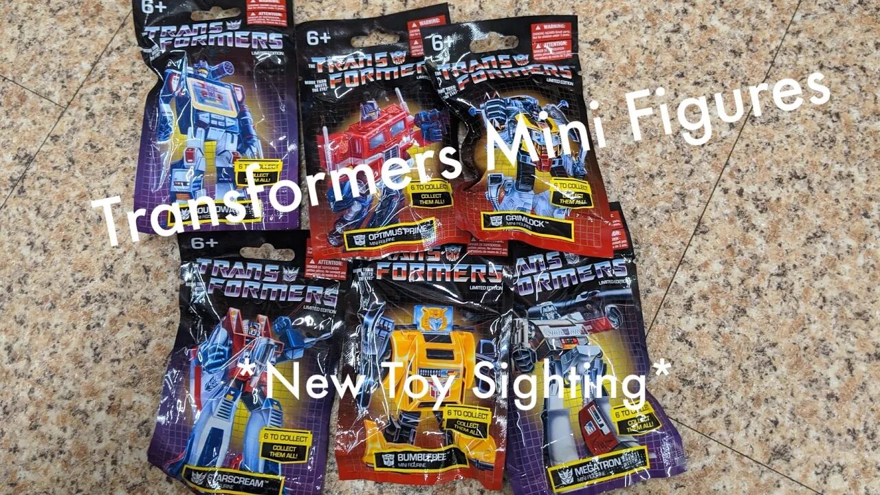 Transformers Mini Figurine - Set of 6 Dollar Tree Ltd Edtn *New Toy Sighting* (Not World's Smallest)