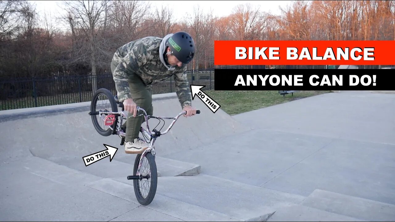 ** THE TRICK TO BETTER BALANCE ON A BIKE ANYONE CAN DO! **