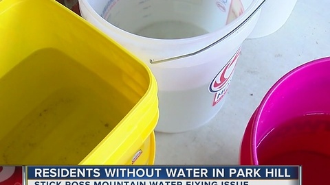 Several resdients in Park Hill without running water.