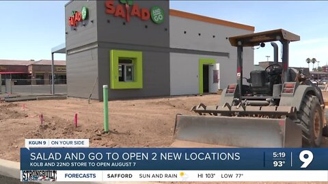 New Salad and Go to open at 22nd Street and Kolb in August