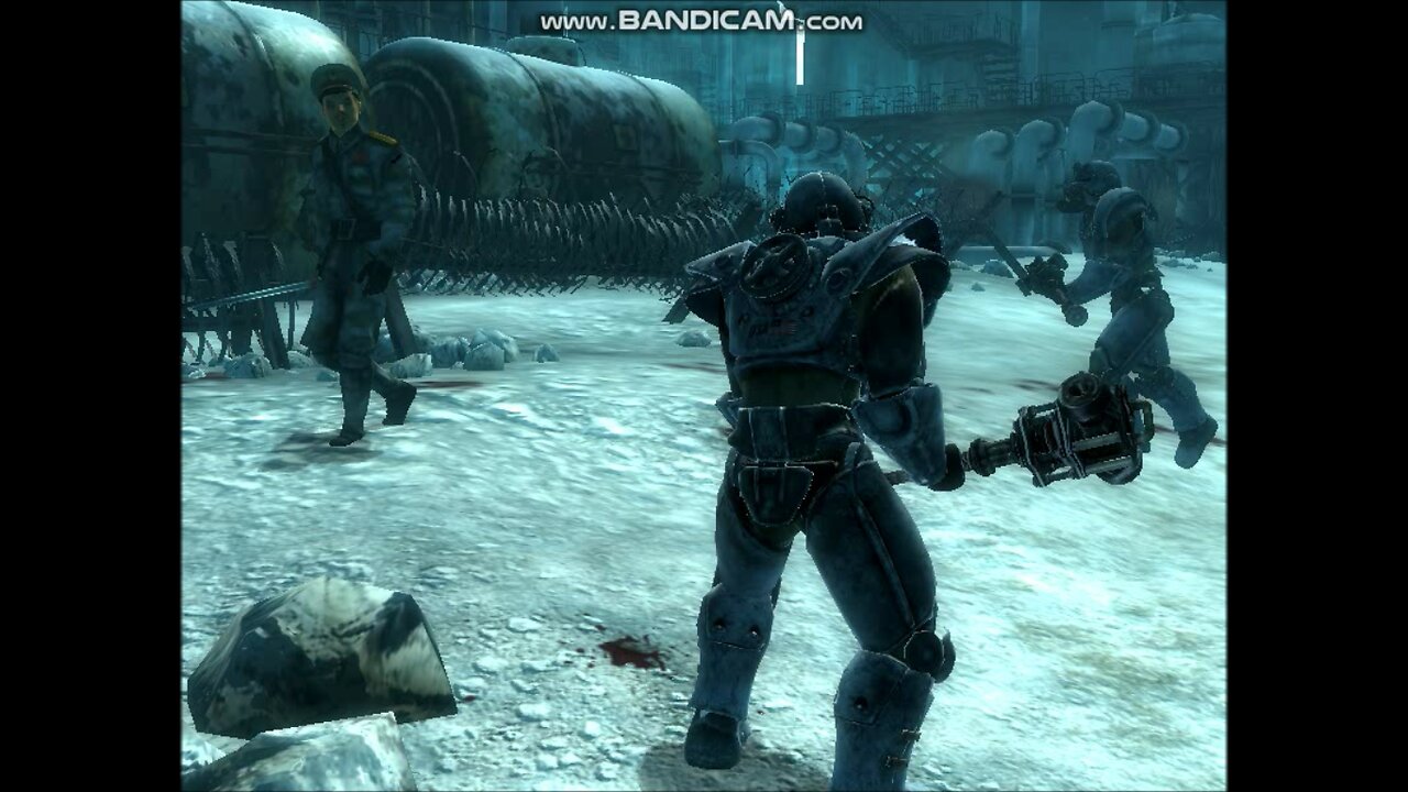 Chinese Occupied Refinery | General Jingwei v Power Armored Soldiers - Fallout 3 (2008) - NPC Battle 100