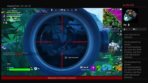 Fortnite hunting down Looper's with Trek2m day 631