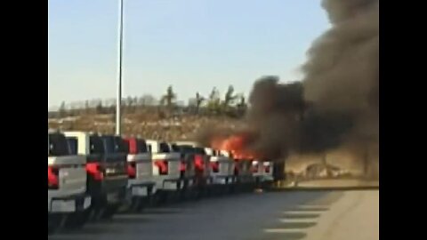 Ford electric trucks go up in flames