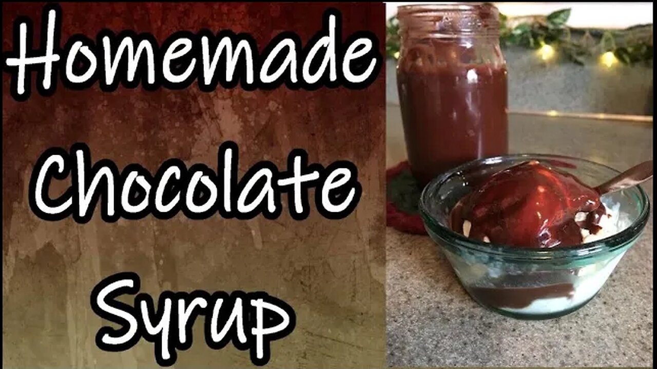 Homemade Chocolate Syrup from Food Storage