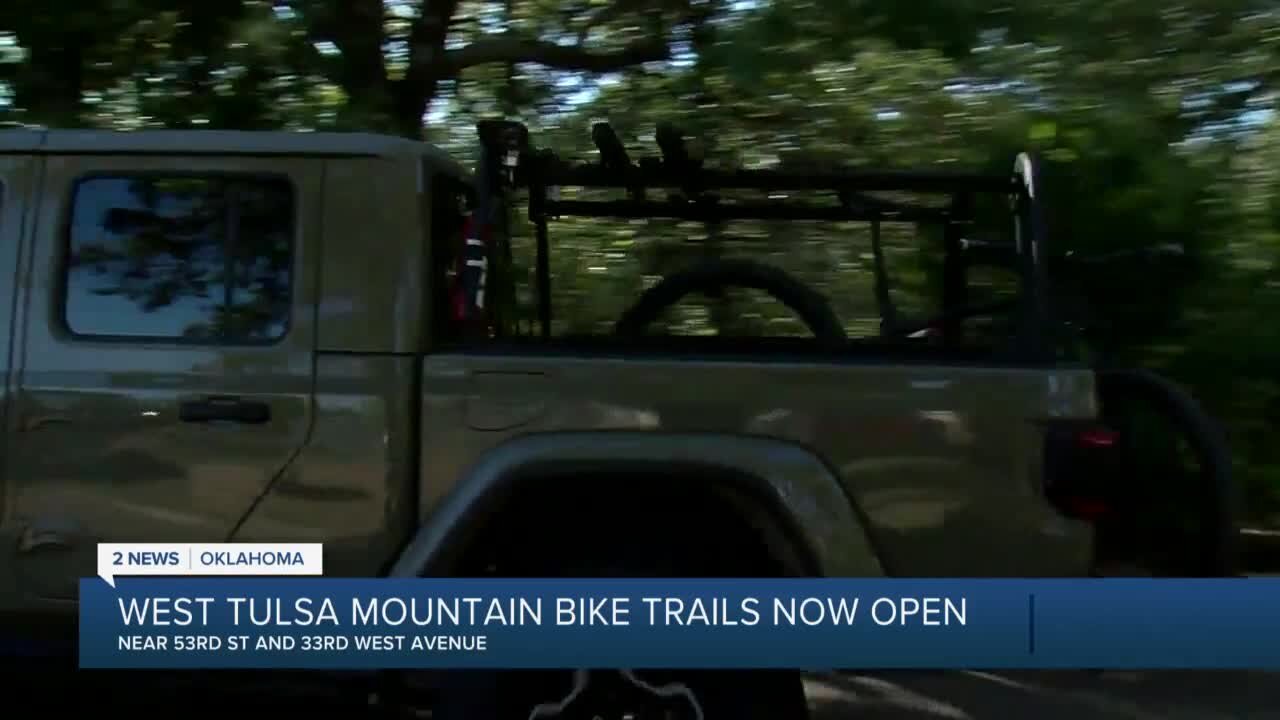 West Tulsa mountain bike trails now open