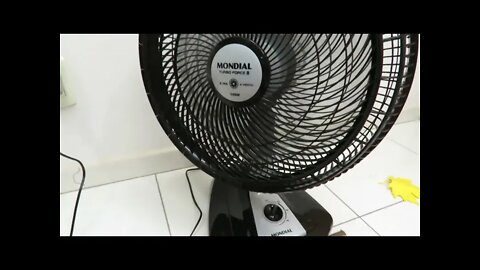 Teste de Consumo do Ventilador de Mesa Mondial Turbo Force 8 40cm com 3 Velocidades - Preto
