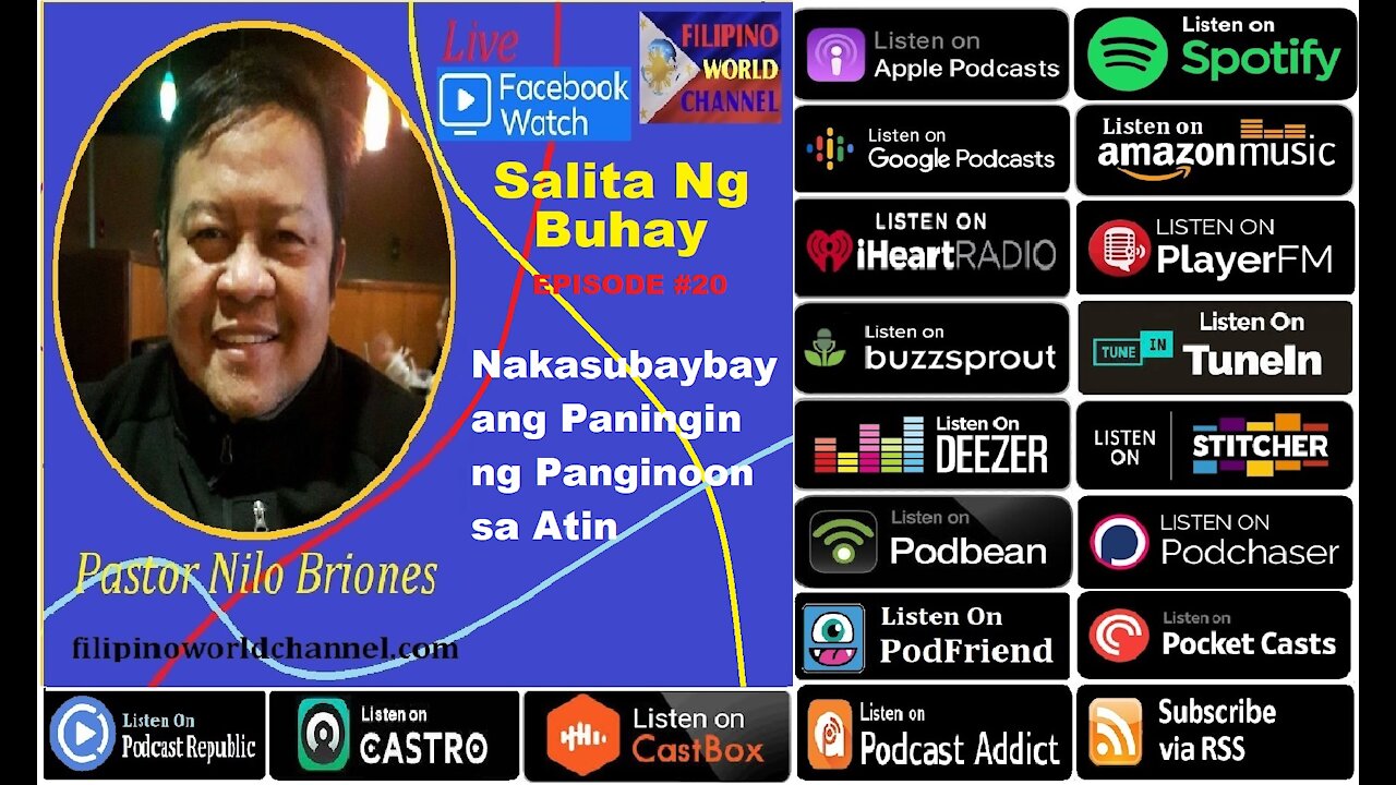 "Nakasubaybay ang Paningin ng Panginoon sa Atin" SALITA NG BUHAY EPISODE #20