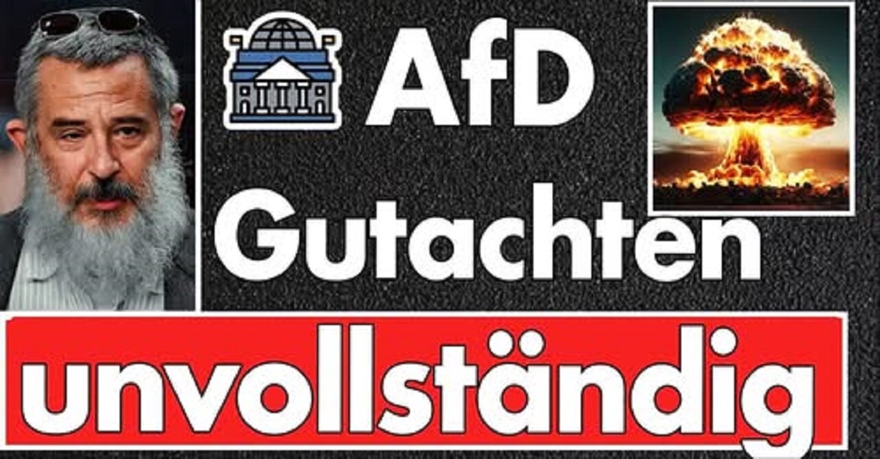 Verfassungsschutz hat Gegen-Gutachten zur AfD unterschlagen! 30 Seiten Entlastung einfach weg!