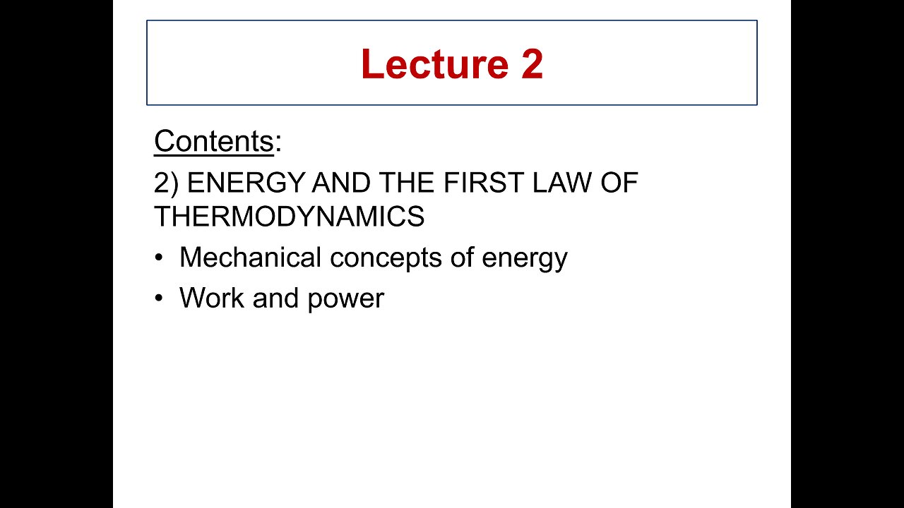Lecture 2 - ME 3293 Thermodynamics I (Spring 2021)