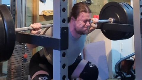 3x6 115 Kgs Anderson Squats. Last Set.