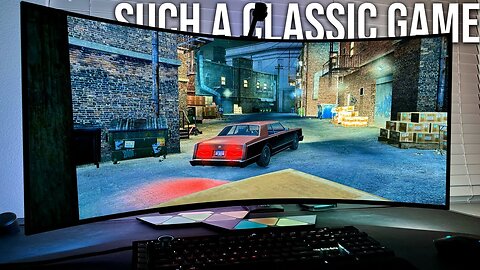 GTA 4 is a GREAT Game with Mods on a 45" LG UltraWide OLED | BEST Gaming Monitor RTX HDR Gameplay