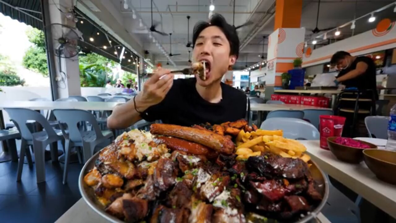 9 KG OF BBQ PLATE EATING CHALLENGE