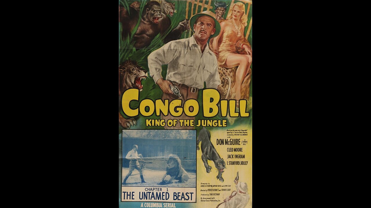 CONGO BILL (1948). 15 Chapters. Spanish subtitles. Sepiatone.