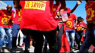 SOUTH AFRICA - Johannesburg - United Front and NUMSA march (Video) (2hQ)