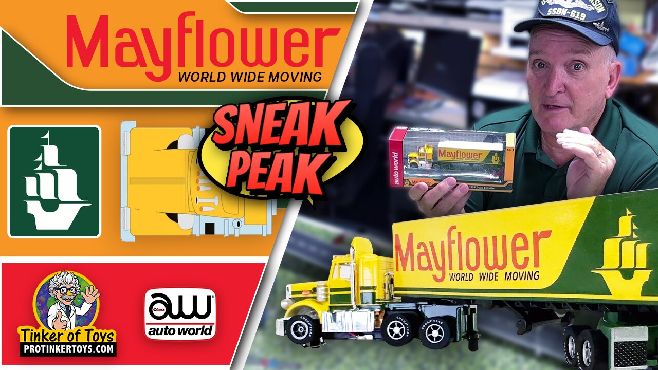 Mayflower Semi Peterbilt 359 Trailer | CP7984 | Auto World