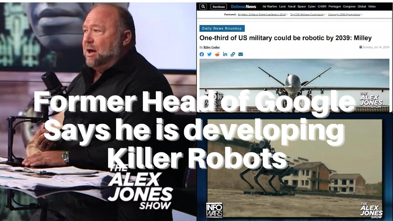 Former Head of Google Says he is developing Killer Robots