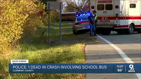 OSHP: 1 dead, 1 airlifted to hospital after crash involving school bus in Franklin Township