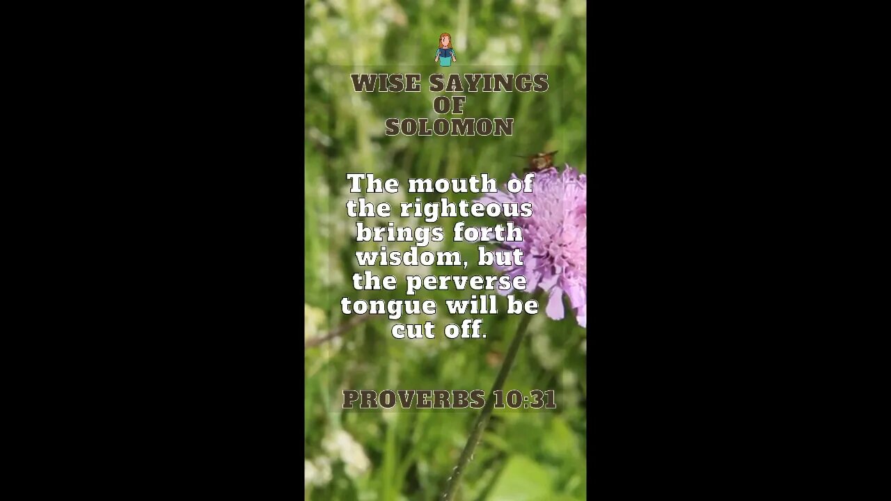 Proverbs 10:31 | Wise Sayings of Solomon