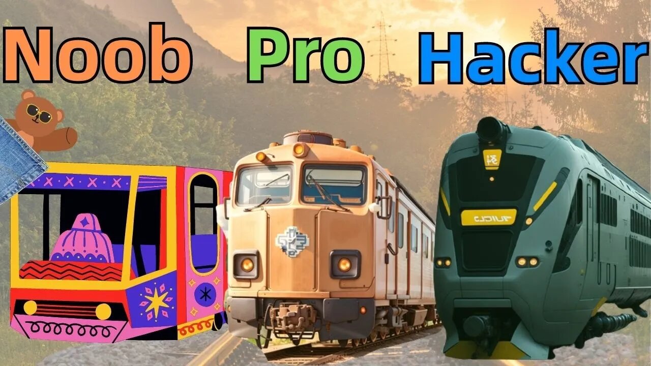 NOOB vs PRO vs HACKER - SpeedTrain | @PocketBear470