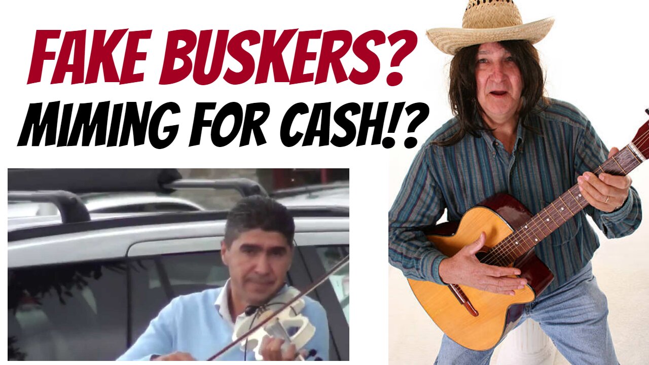 Fake busking!? Miming for money? Ingenious!