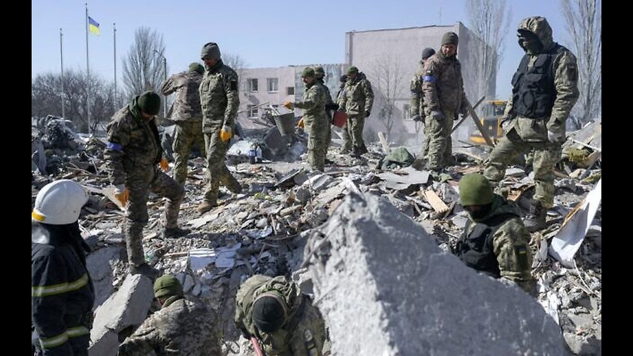 UKRAINIAN TROOPS HUNG OUT TO DRY