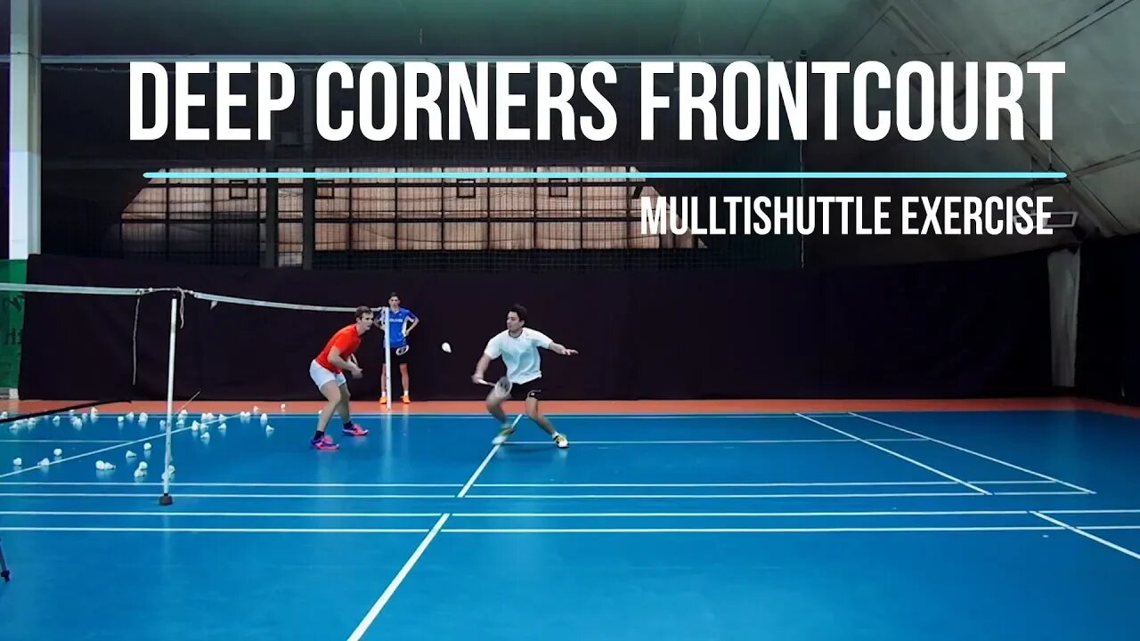 Badminton Exercise - Deep Corners Frontcourt featuring Tobias Wadenka