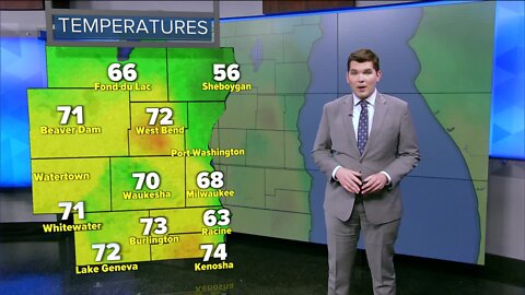 Noon weather: Highs in the 70s, wet weekend ahead