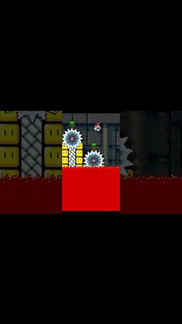 LAVA! Fast and technical Super Expert #speedrun in #supermariomaker2 | #nintendoswitch #shorts