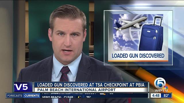 Loaded gun found by at PBIA