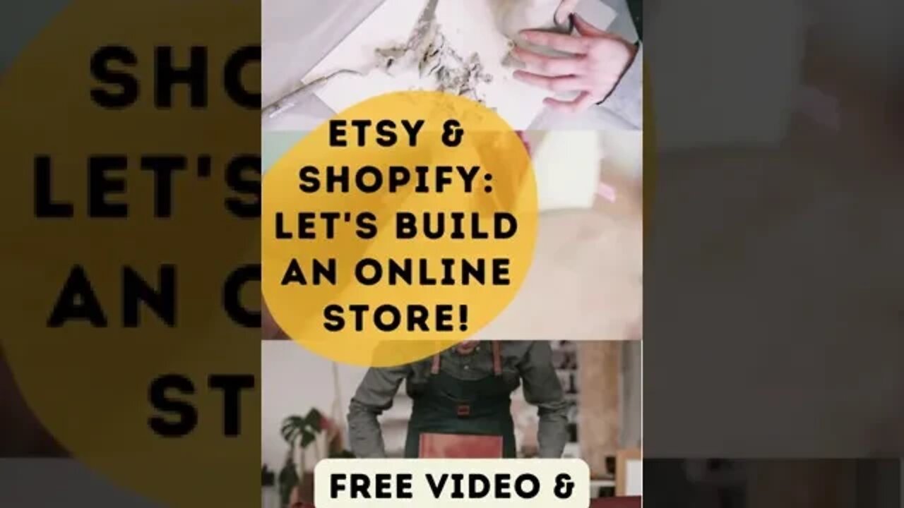 Etsy and Shopify #shorts Watch our Tutorial for Etsy Sellers, Let's Build an Online Store!