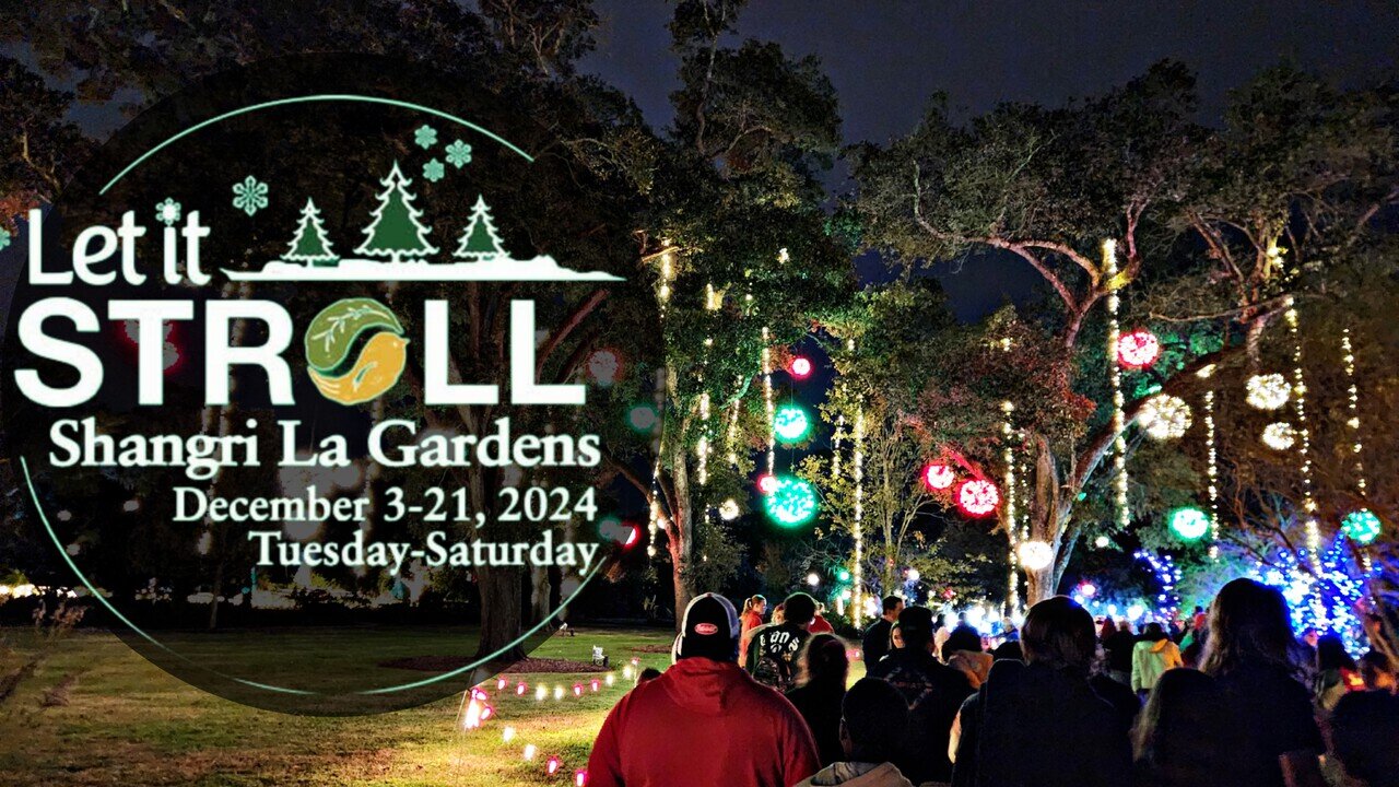 Christmas stroll at Shangri La 2024 - Orange, Texas