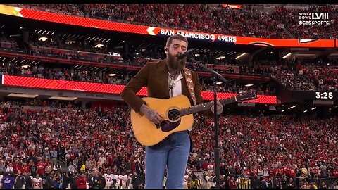 Post Malone Performs America The Beautiful