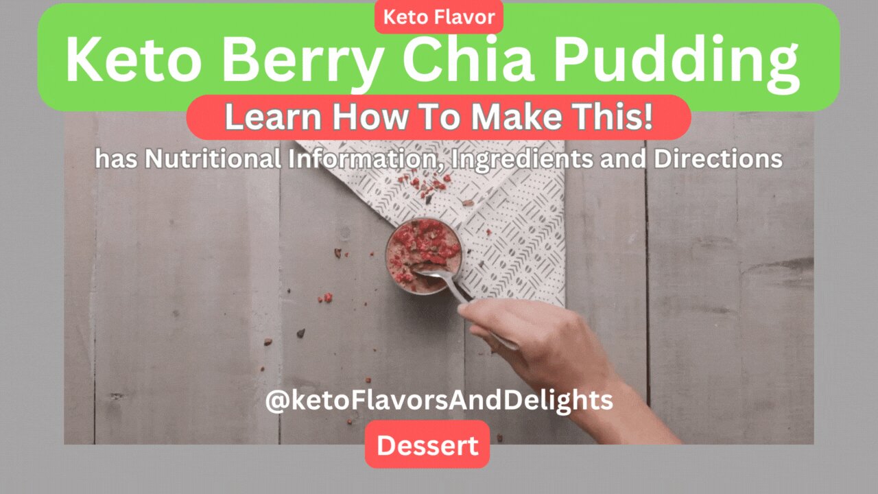 Keto Berry Chia Pudding