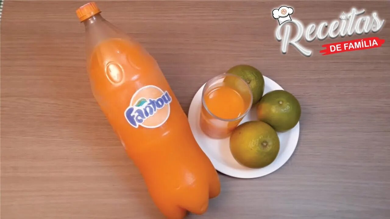 COMO FAZER REFRIGERANTE CASEIRO DE LARANJA