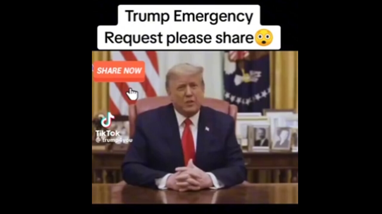 Alert! Alert! Alert! Trump Emergency Request!