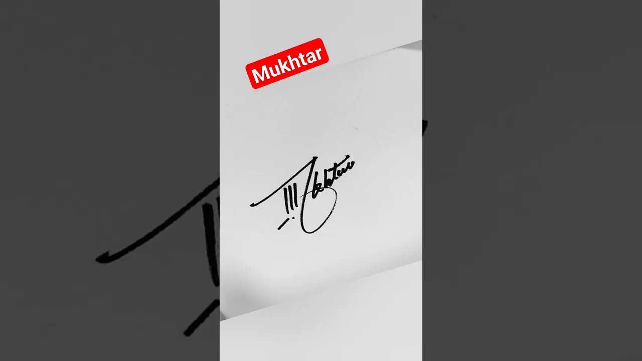 M signature style #signature #shortsfeed #calligraphy