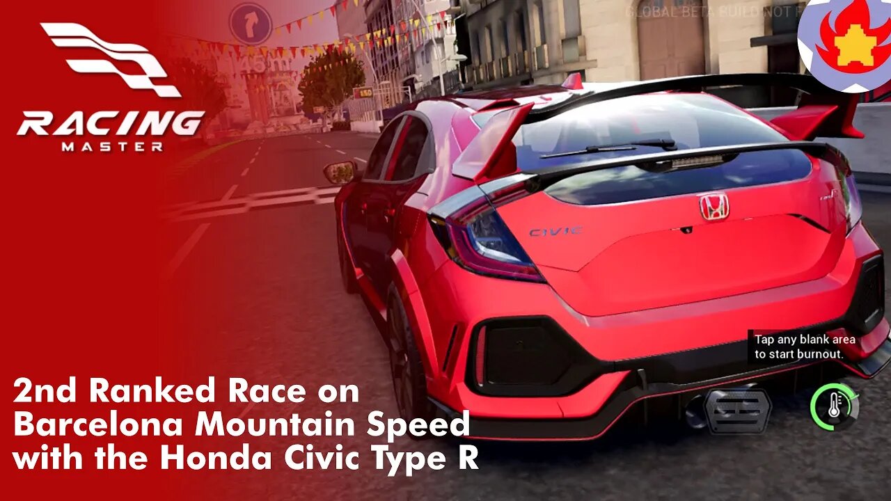 2nd Ranked Race on Barcelona Mountain Speed with the Honda Civic Type R | Racing Master