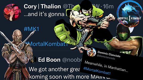 Mortal Kombat 1 Reptile Just Got Teased For Next Week & Did Dominic Confirm Baraka In MK1 In Tweet?