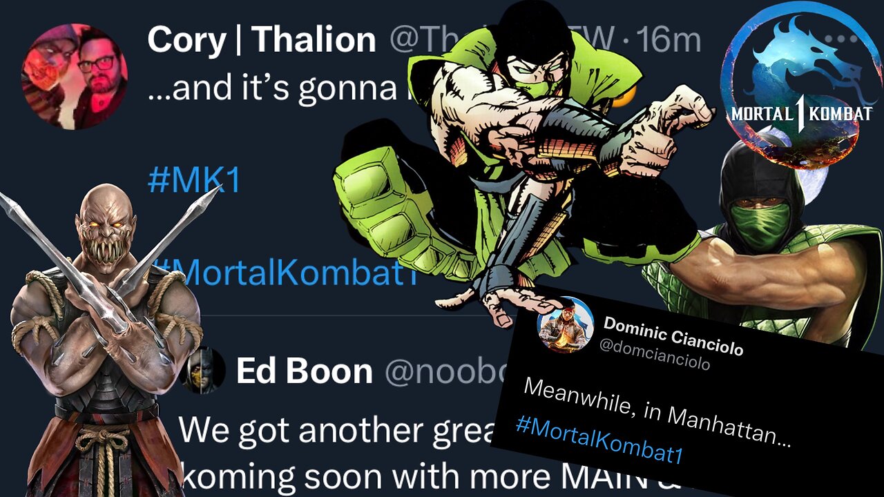 Mortal Kombat 1 Reptile Just Got Teased For Next Week & Did Dominic Confirm Baraka In MK1 In Tweet?