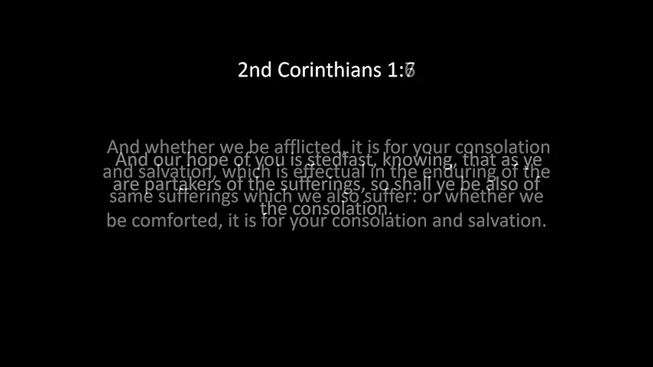 2nd Corinthians Chapter 1