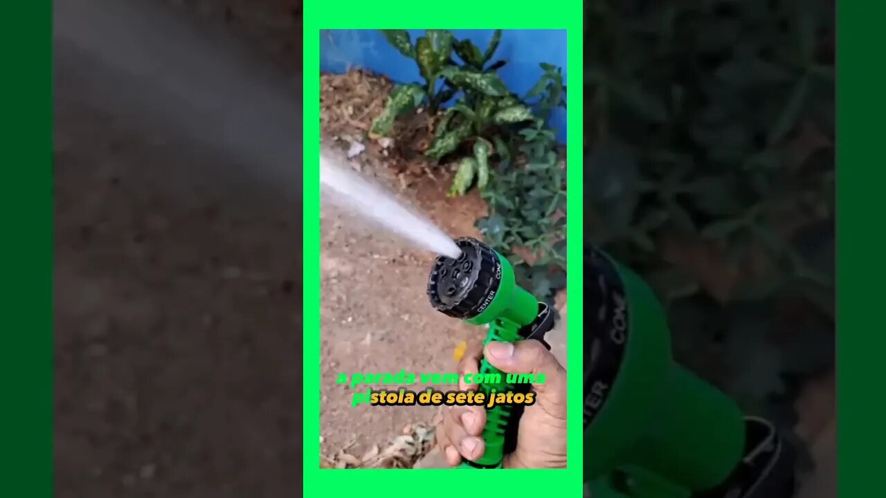 mangueira que expande e diminui 7 jatos para jardim