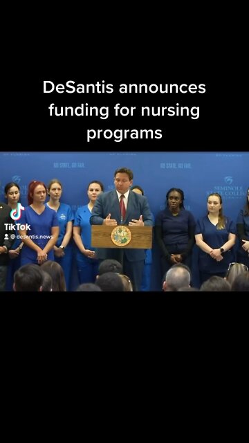 DeSantis announces funding for nursing programs