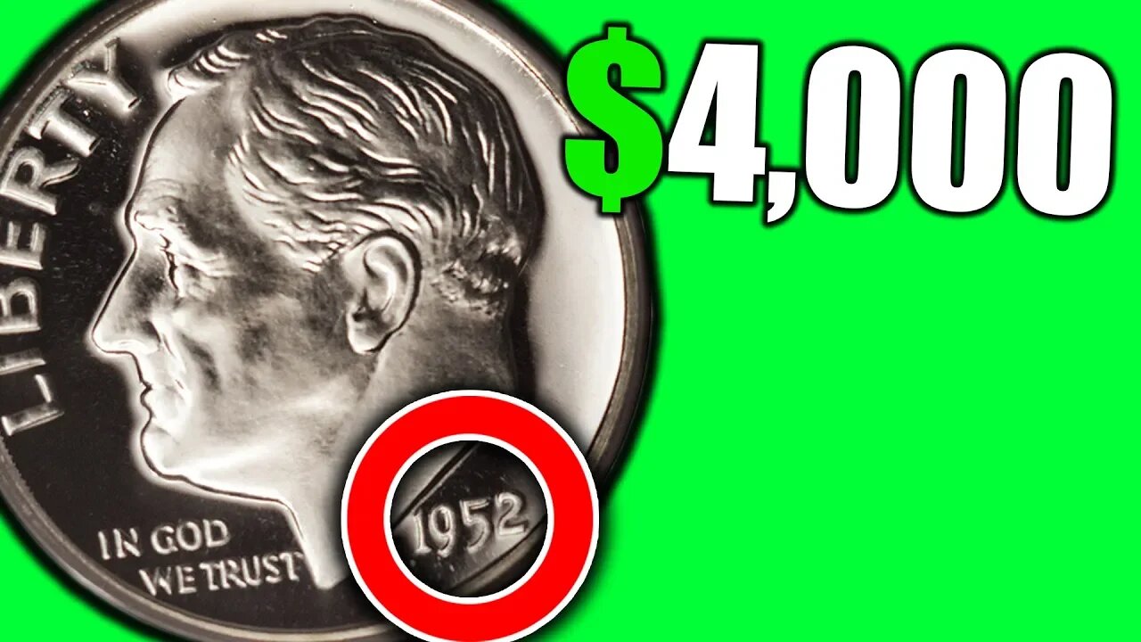 DO YOU HAVE A RARE ROOSEVELT DIME WORTH MONEY? 1952 SILVER DIME VALUE