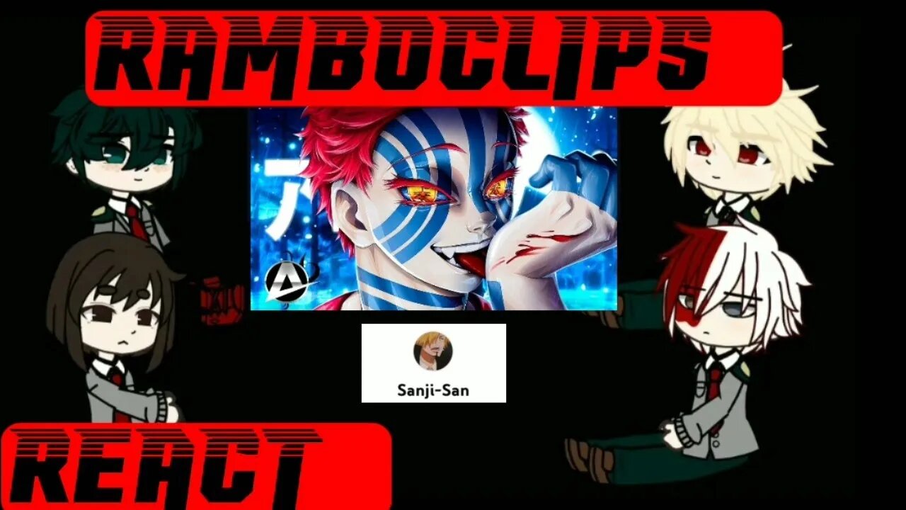 Boku no Hero React ao Rap do Akaza #anime #gacha #reaction