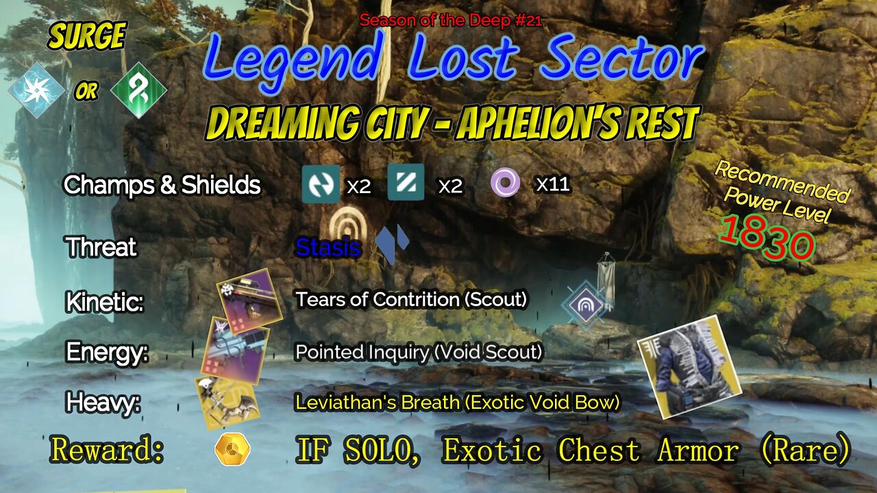 Destiny 2 Legend Lost Sector: Dreaming City - Aphelion's Rest on my Void Warlock 8-14-23